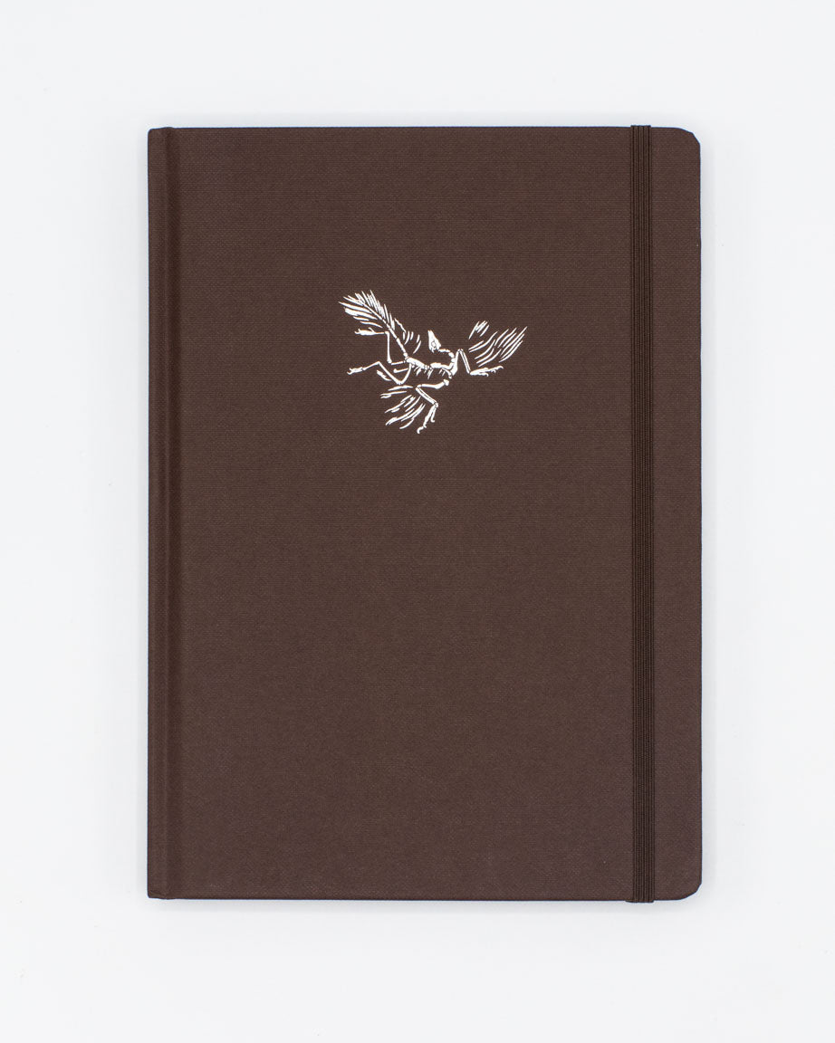 Paleontology A5 Hardcover Notebook - Earth Brown