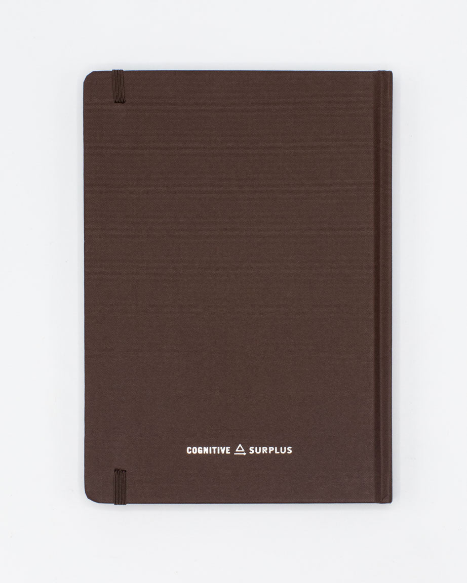 Paleontology A5 Hardcover Notebook - Earth Brown