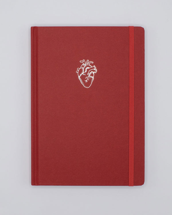 Heart A5 Hardcover - Crimson
