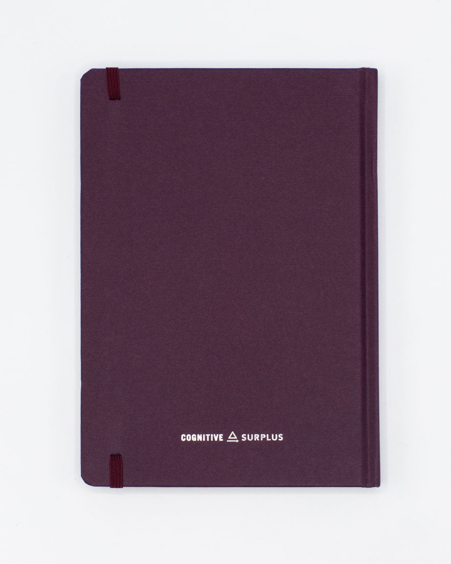 Jellyfish A5 Hardcover Notebook - Sea Cucumber Purple