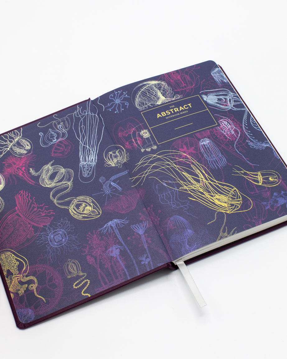 Jellyfish A5 Hardcover Notebook - Sea Cucumber Purple