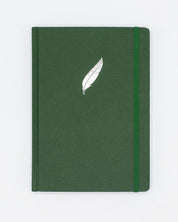 Feathered Friends A5 Hardcover Notebook - Conifer Green