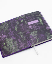 Poisonous Plants A5 Hardcover Notebook - Poison Purple