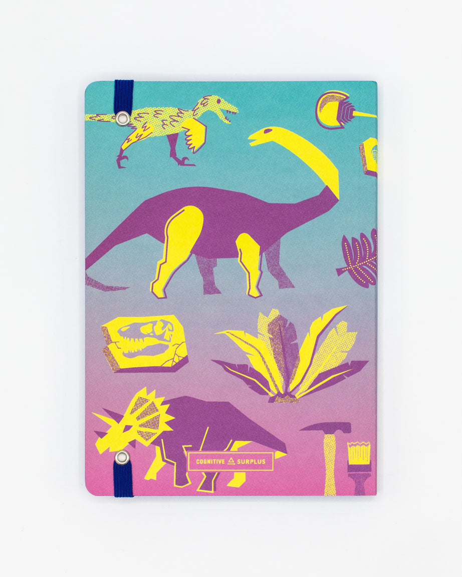 Retro Dino A5 Softcover Notebook