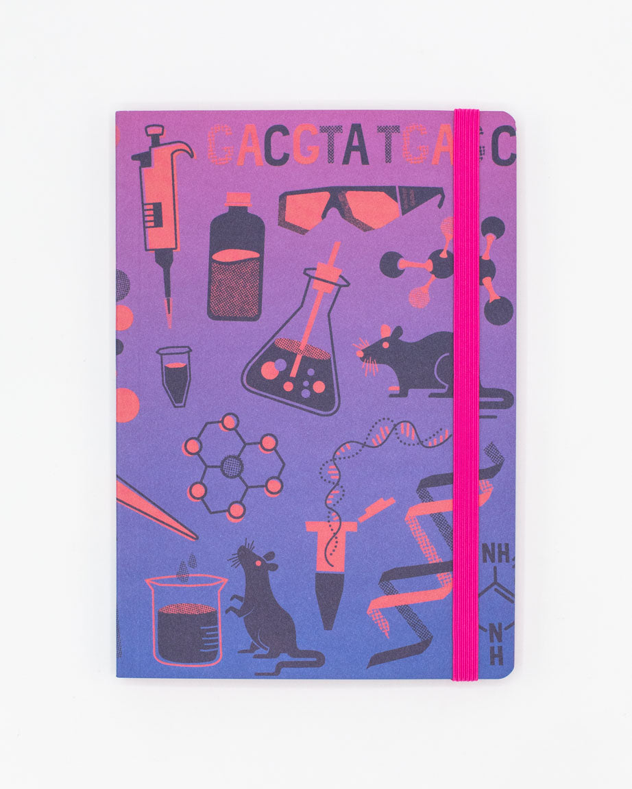 Retro Laboratory Science A5 Softcover Notebook