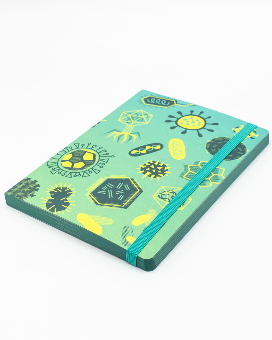 Retro Microbiology A5 Softcover Notebook