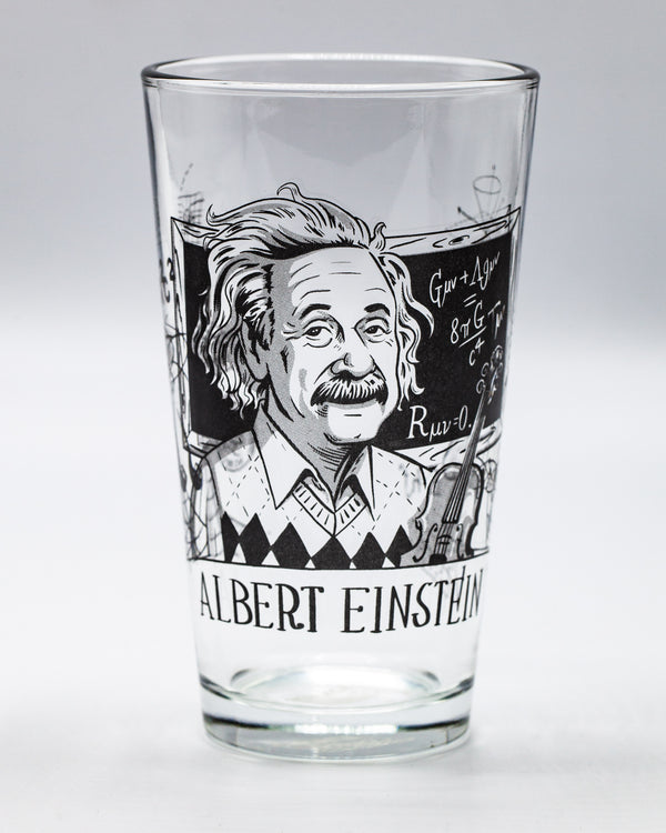 Albert Einstein pint glass by Cognitive Surplus