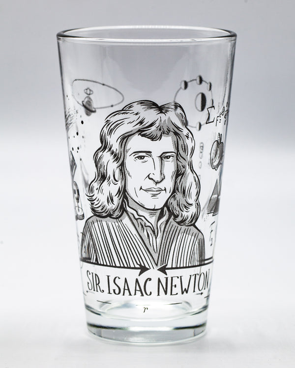 Isaac Newton Pint Glass