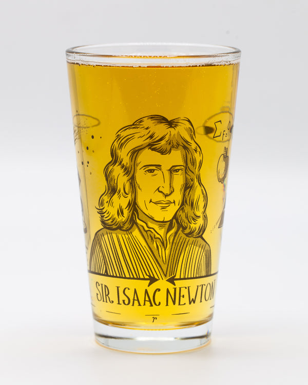 Isaac Newton Pint Glass
