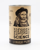 Metal-capped cardboard tube packaging for DaVinci pint glass