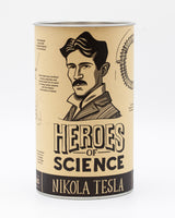 Metal-capped cardboard tube packaging for Tesla pint glass - Cognitive Surplus