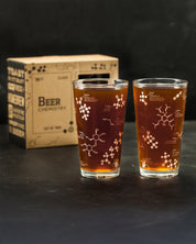 The Science of Beer Pint Glass Set