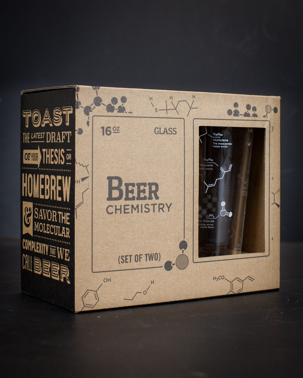 The Science of Beer Pint Glass Set