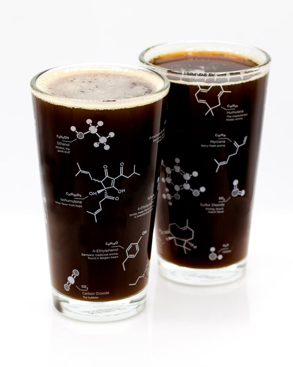 The Science of Beer Pint Glass Set