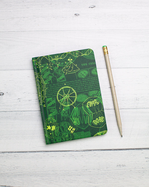Cell Biology mini hardcover recycled notebook by cognitive surplus