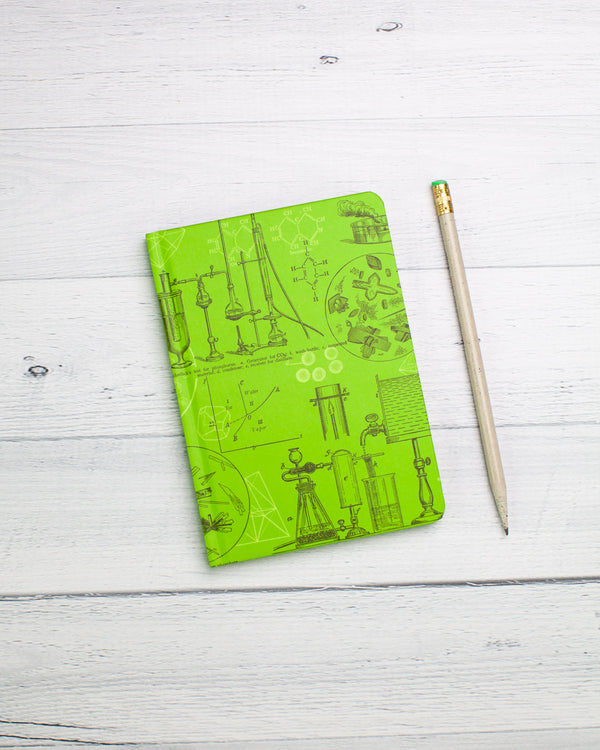 Chemistry Beaker mini hardcover recycled notebook by cognitive surplus