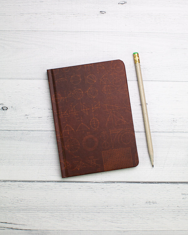 Math mini hardcover recycled notebook by cognitive surplus
