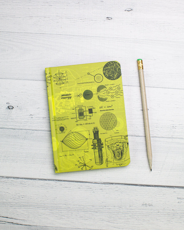 Nuclear energy mini hardcover recycled notebook by cognitive surplus
