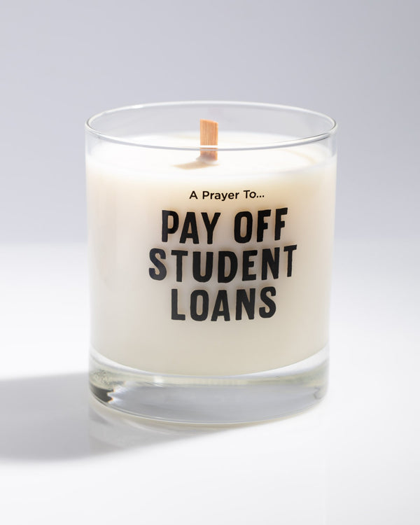 A Prayer to Pay Off Student Loans Cocktail Candle