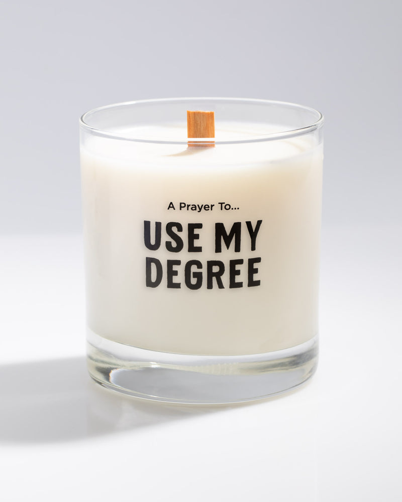 A Prayer to Use My Degree Cocktail Candle