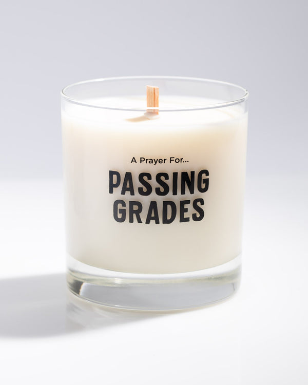 A Prayer for Passing Grades Cocktail Candle