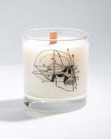 Human Skull Cocktail Candle
