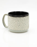 Brain Coral Hand Carved 15 oz Ceramic Mug