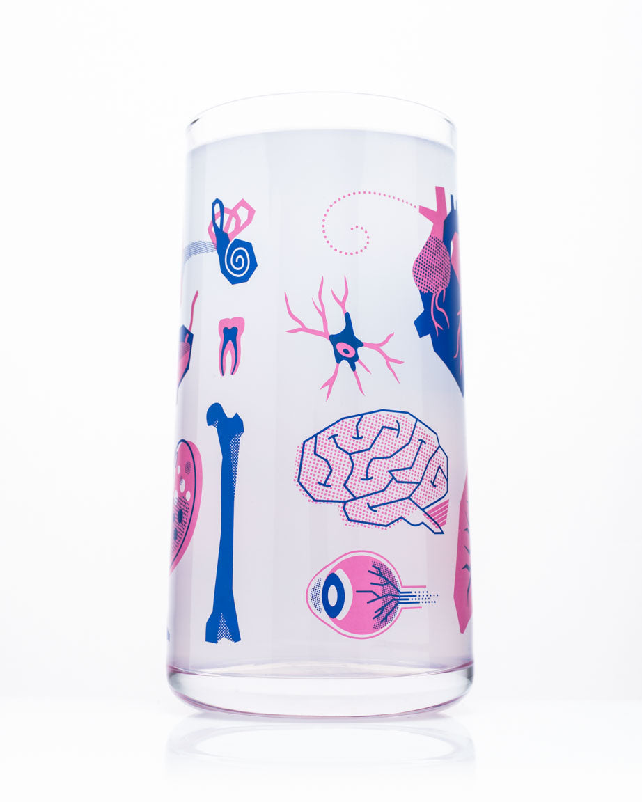 Retro Anatomy Drinking Glass