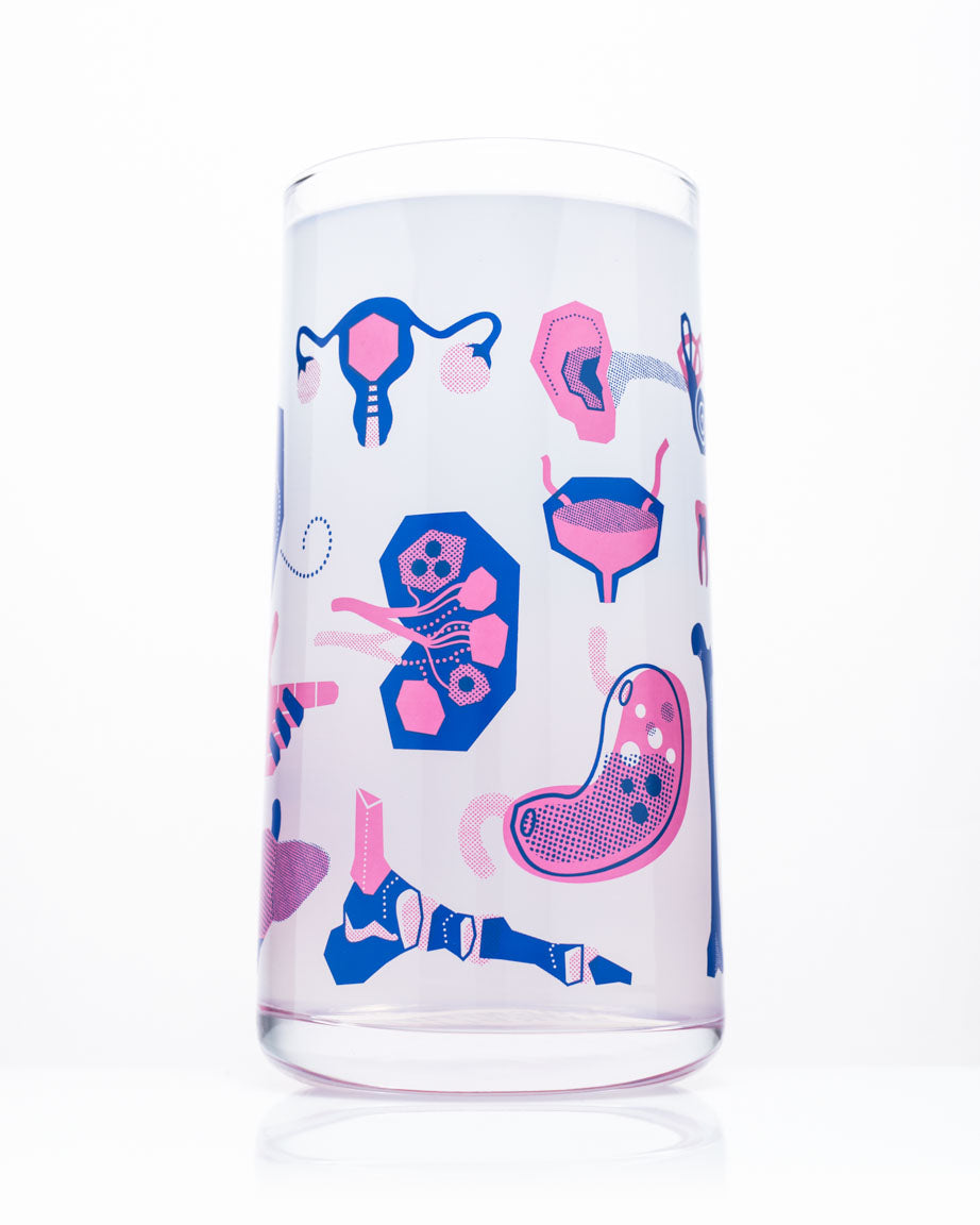 Retro Anatomy Drinking Glass