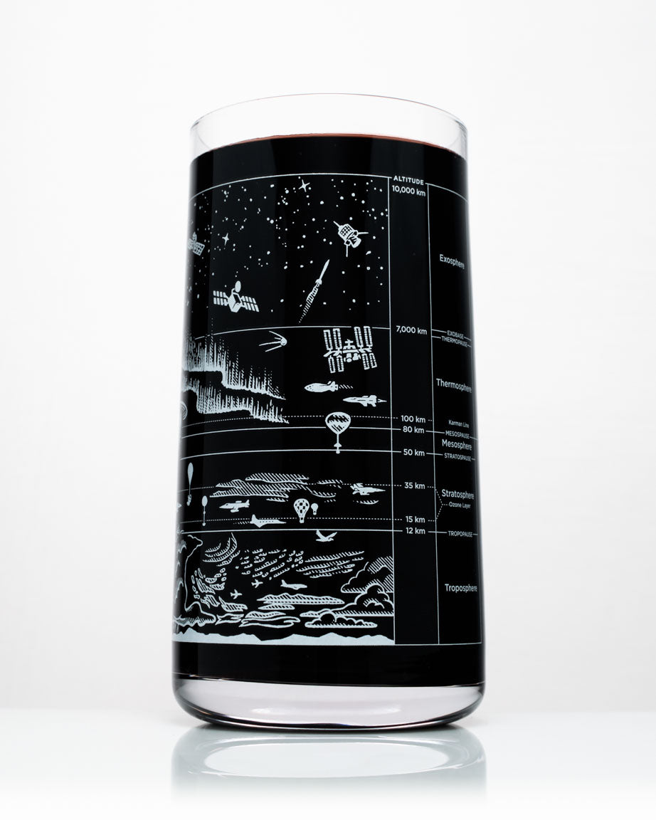 Above the Earth Drinking Glass