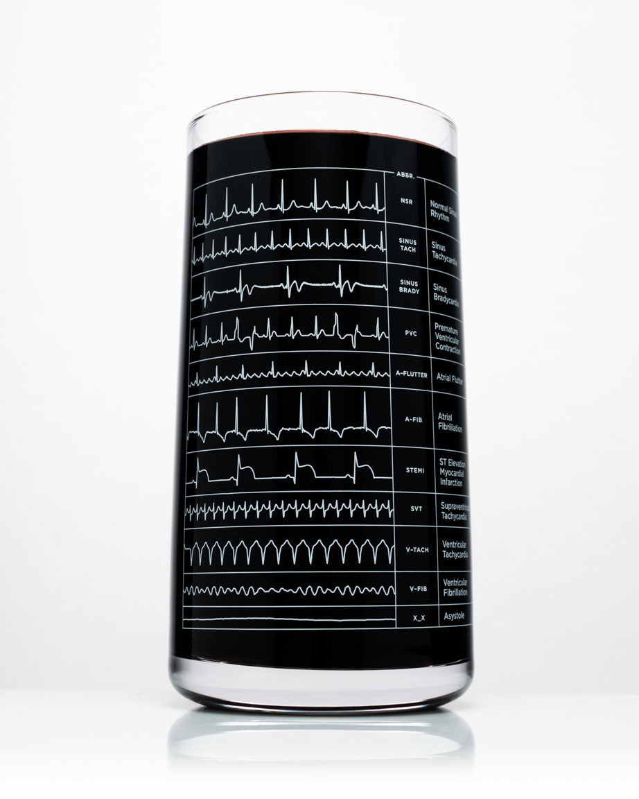 Heartbeat Drinking Glass