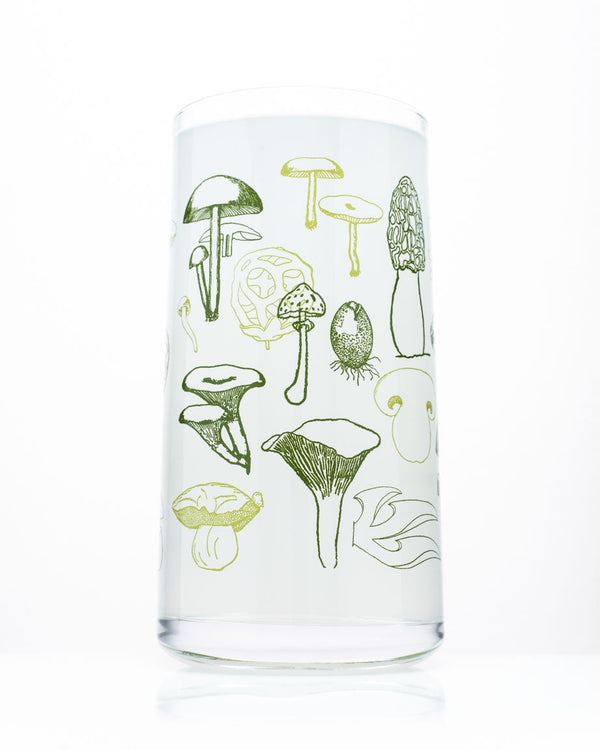 Mushrooms Drinking Glass