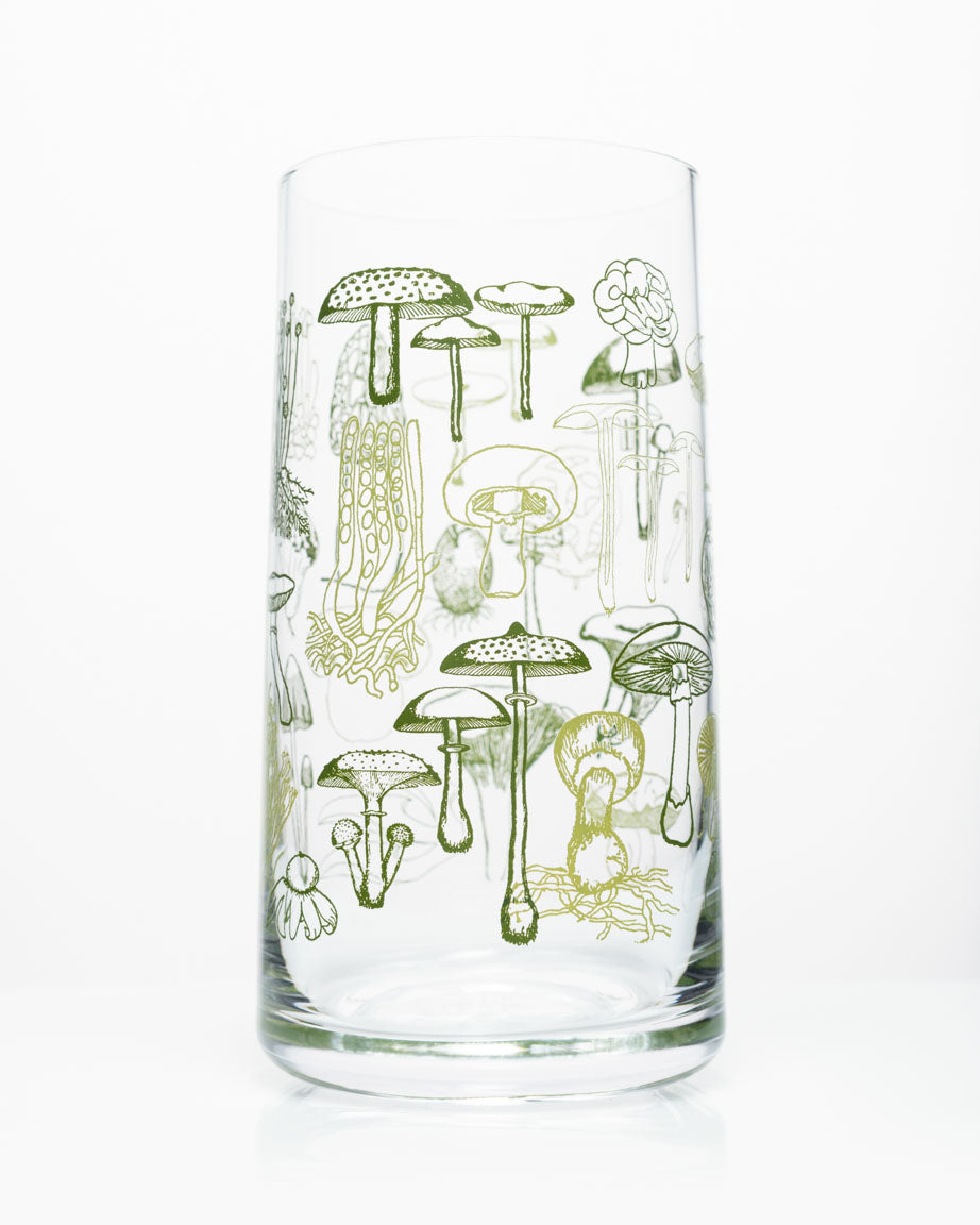 Mushrooms Drinking Glass