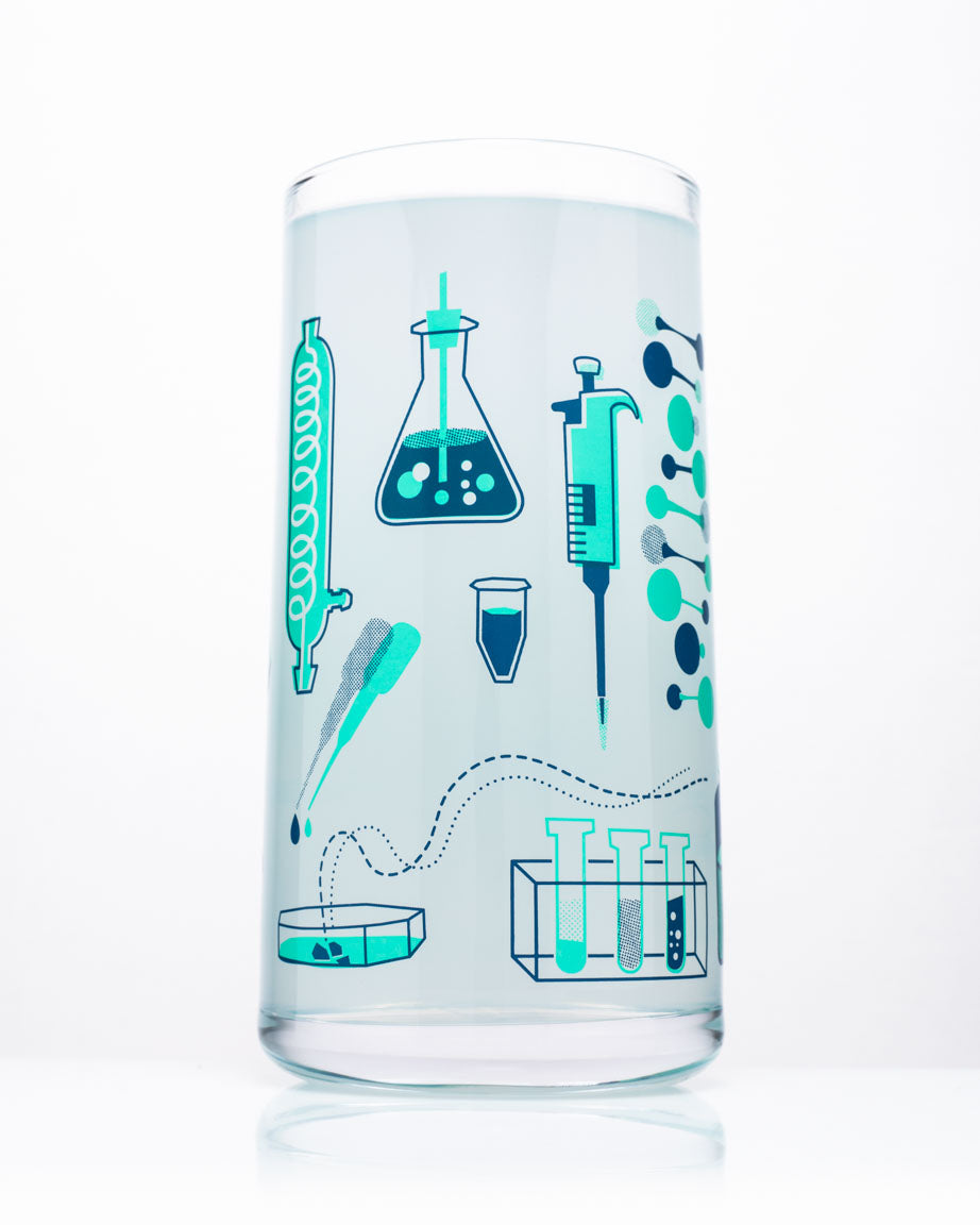 Retro Science Lab Drinking Glass