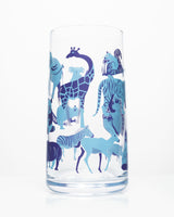 Retro Mammals Drinking Glass