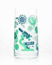 Retro Microbiology Drinking Glass