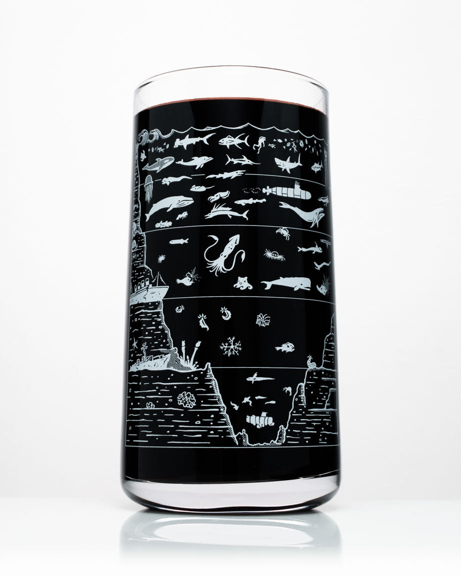 Beneath the Waves Drinking Glass