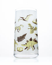 Retro Paleontology Drinking Glass