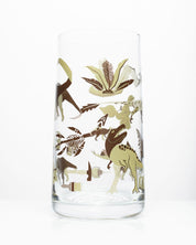 Retro Paleontology Drinking Glass