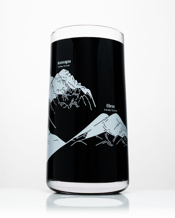 Mountain Peaks of the World Drinking Glass