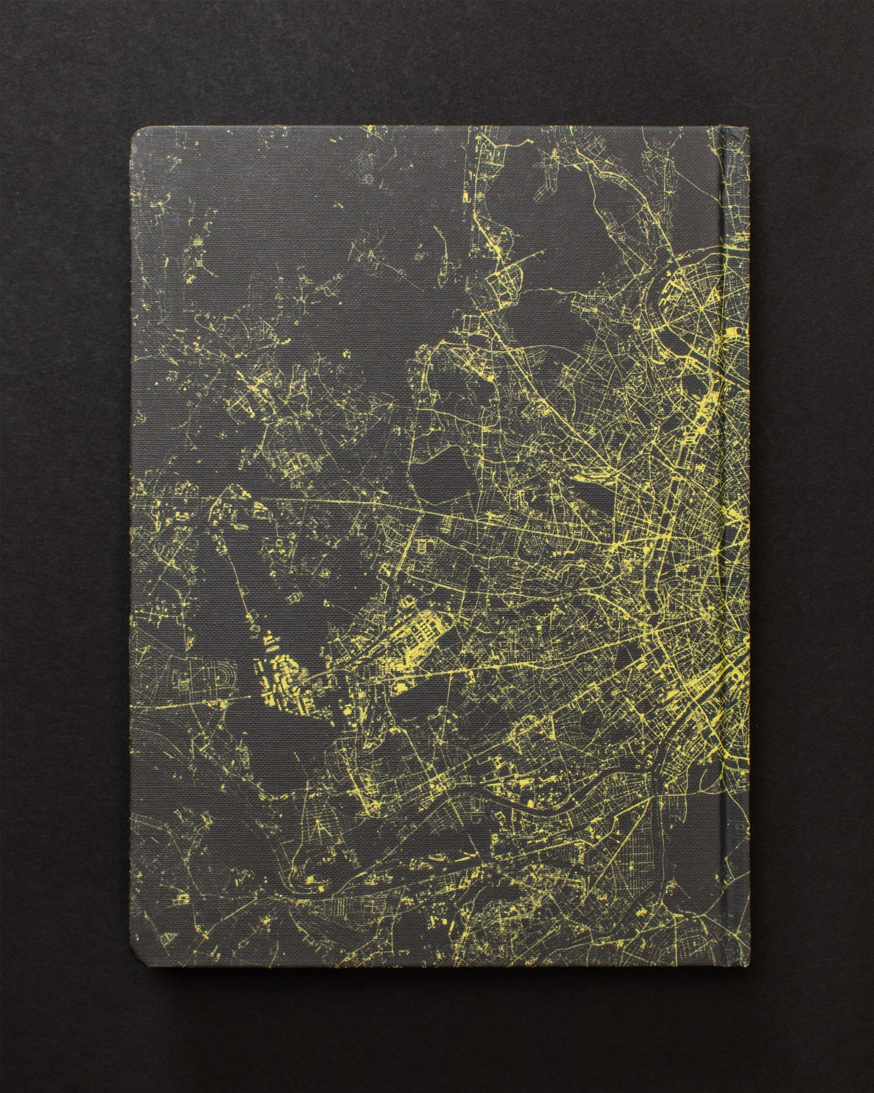 Paris at Night Dark Matter Notebook