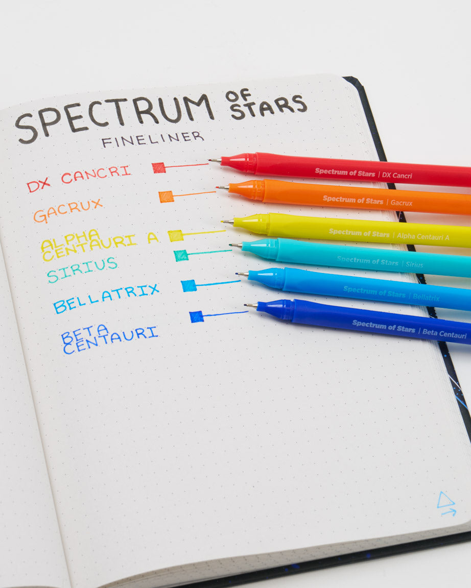 Spectrum of Stars Fineliner Pens Pack