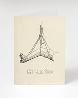 Get Well: Leg Illustration Card