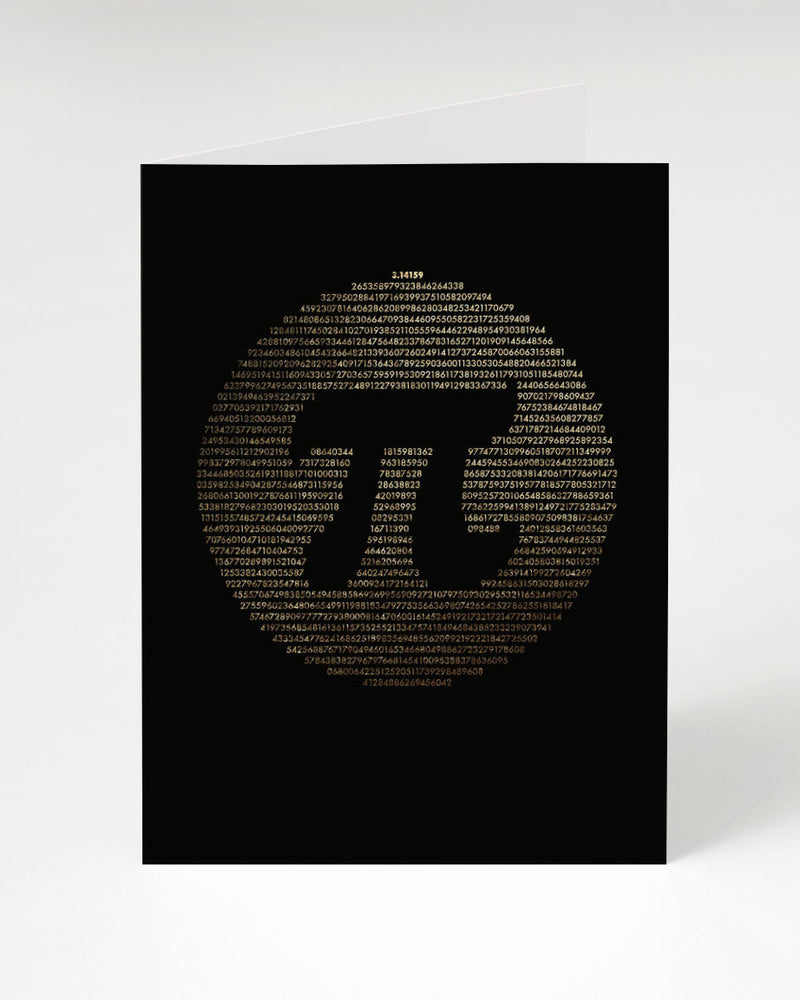 Circle Pi Over Pi Greeting Card