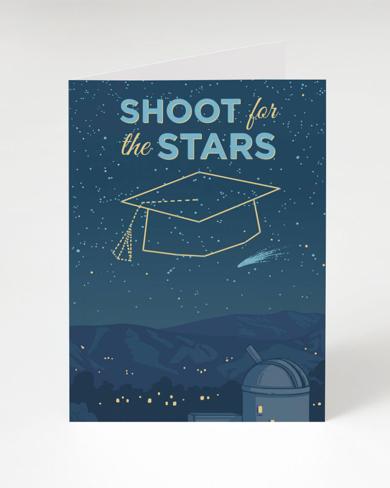 Shoot for the Stars Graduation Greeting Card