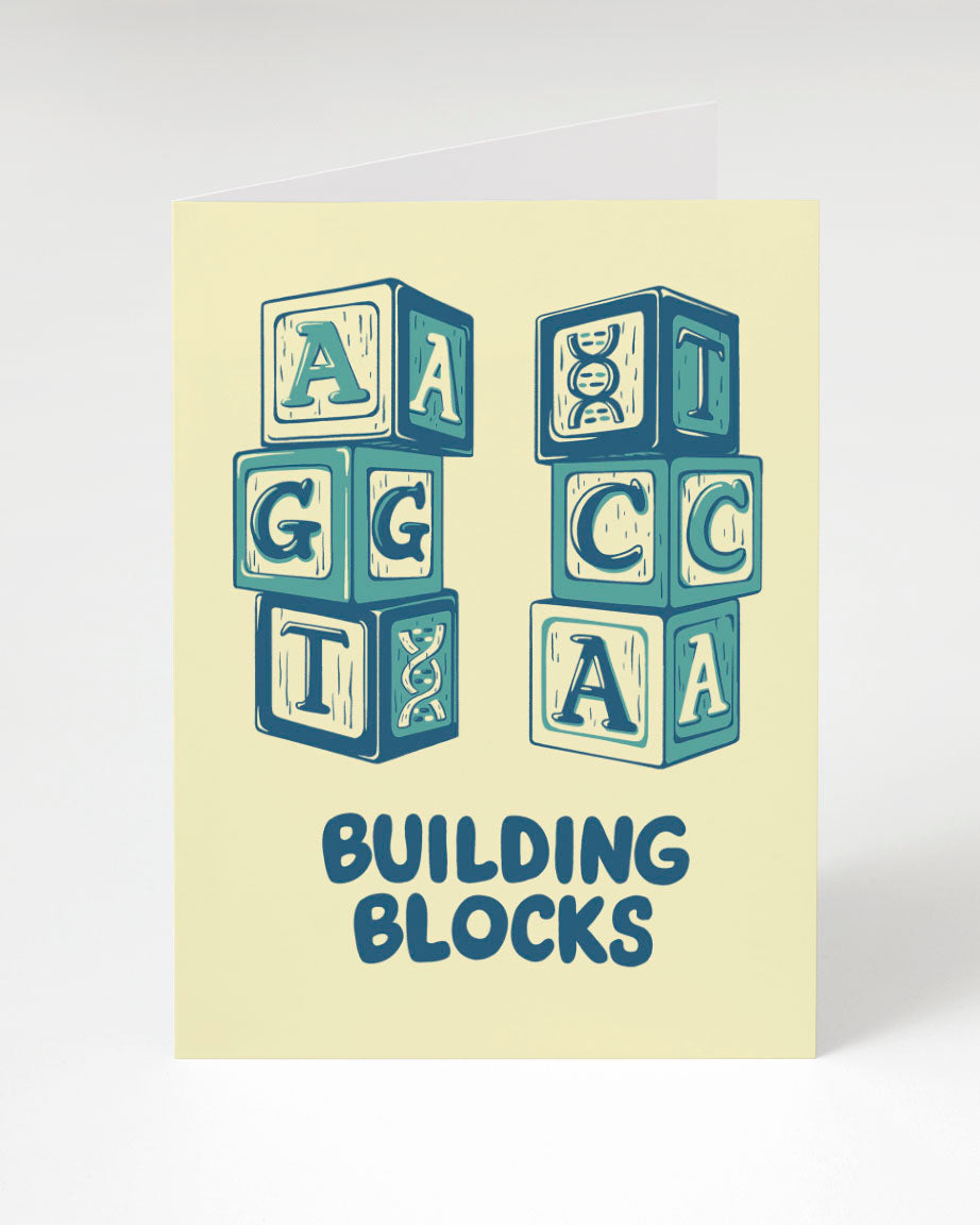 DNA Building Blocks Greeting Card