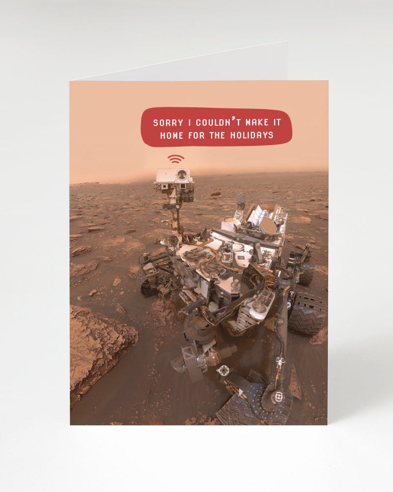 Home for the Holidays - Mars Rover Greeting Card