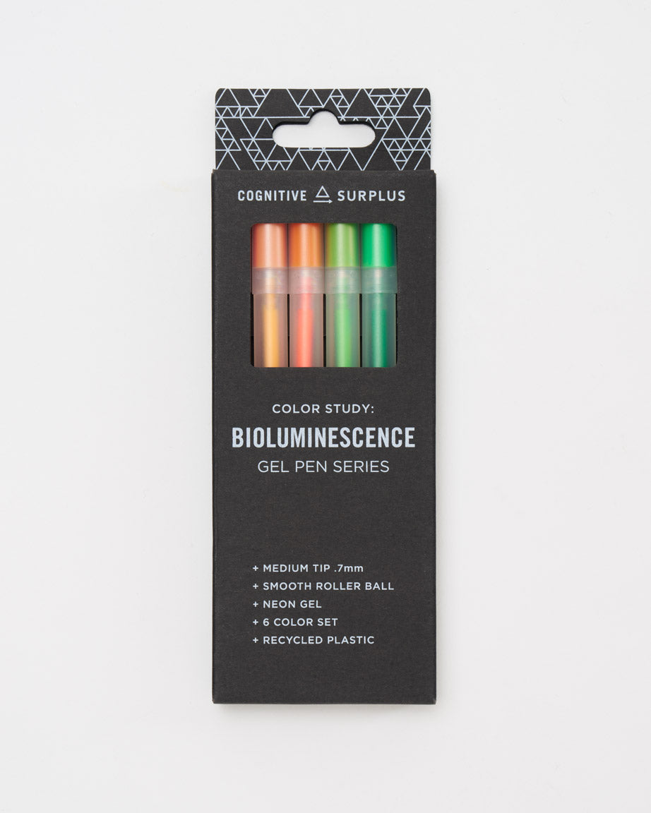 Bioluminescence Neon Gel Pens Pack