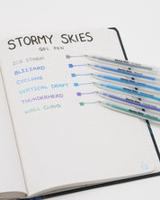 Stormy Skies Metallic Gel Pens Pack