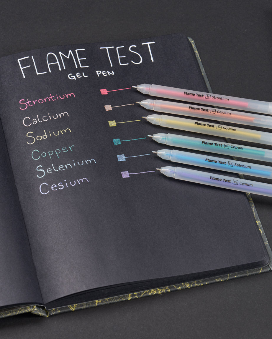 Flame Test High-Opacity Metallic Gel Pens Pack